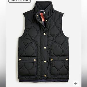 J Crew New quilted excursion vest- NWT